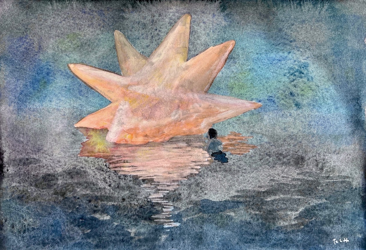 背景少なめ、絵本の1ページのようなイラスト描きます シンプルだけど印象に残る、やさしい水彩イラストを描きます イメージ1