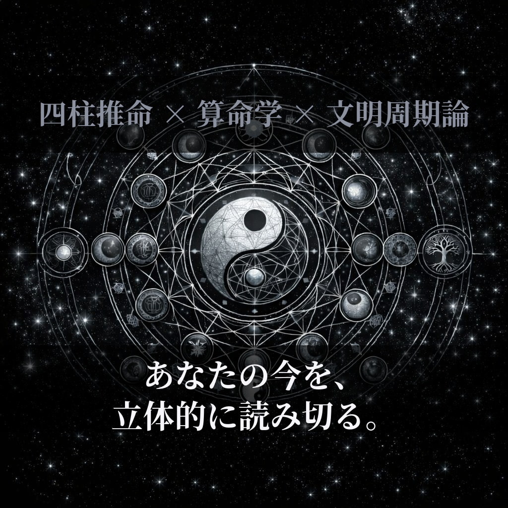 四柱推命×算命学×文明周期　あなたの今を解析します 宿命と環境の「構造的ズレ」を論理で特定する鑑定 イメージ1