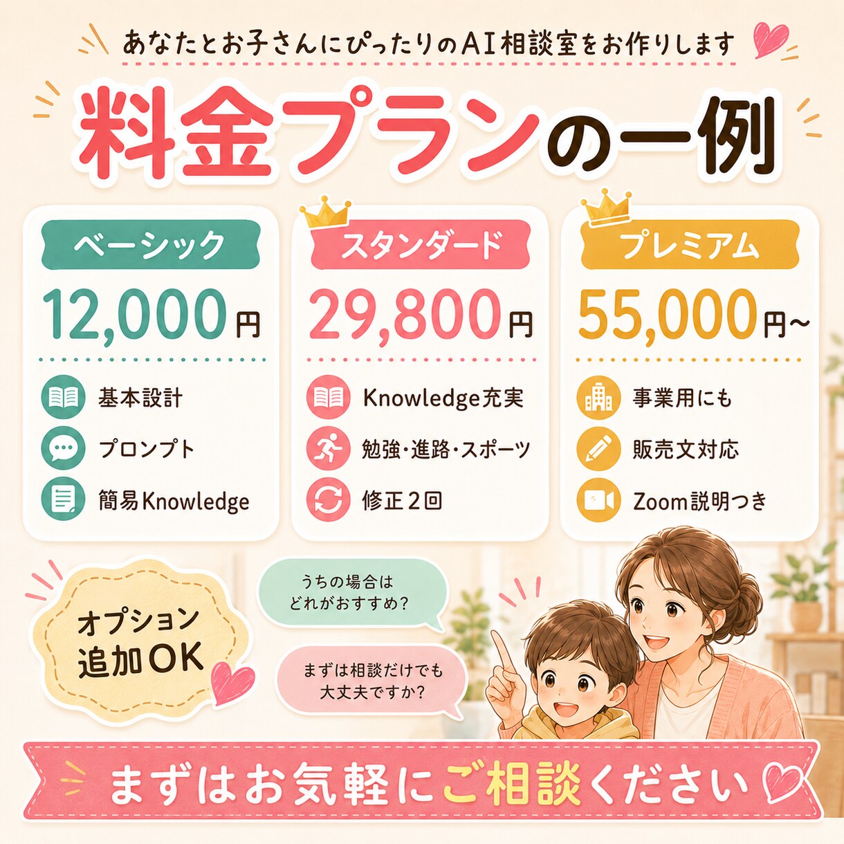 子育て相談に使える専用GPTsを作成します ママ友のように相談できる子育てサポートGPTsを作ります イメージ4