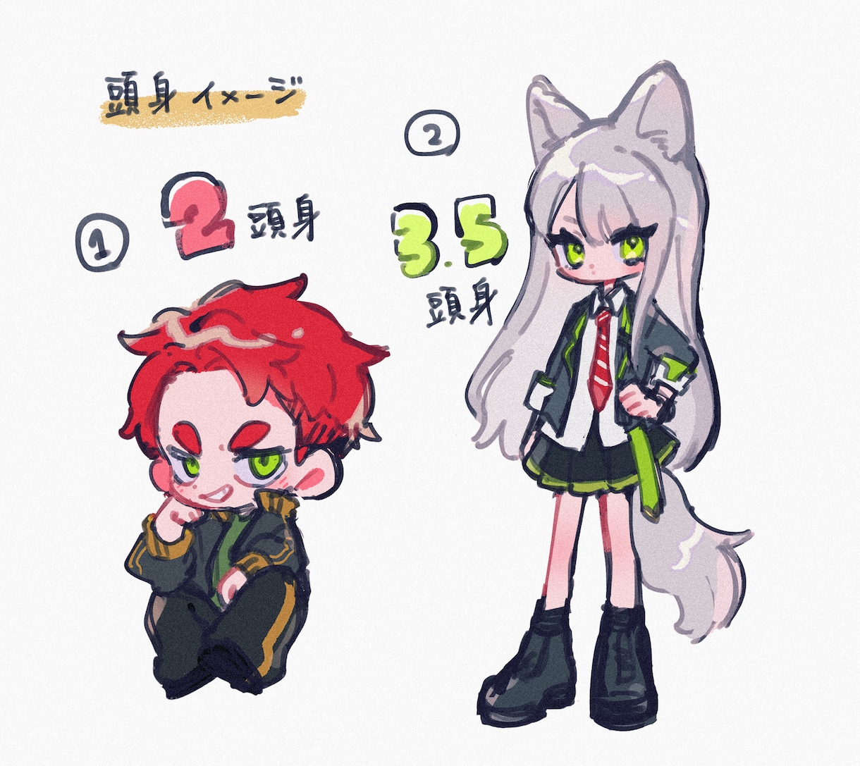 デフォルメイラスト、ケモノイラストお描きします アイコンやグッズなどにどうぞ！ イメージ2