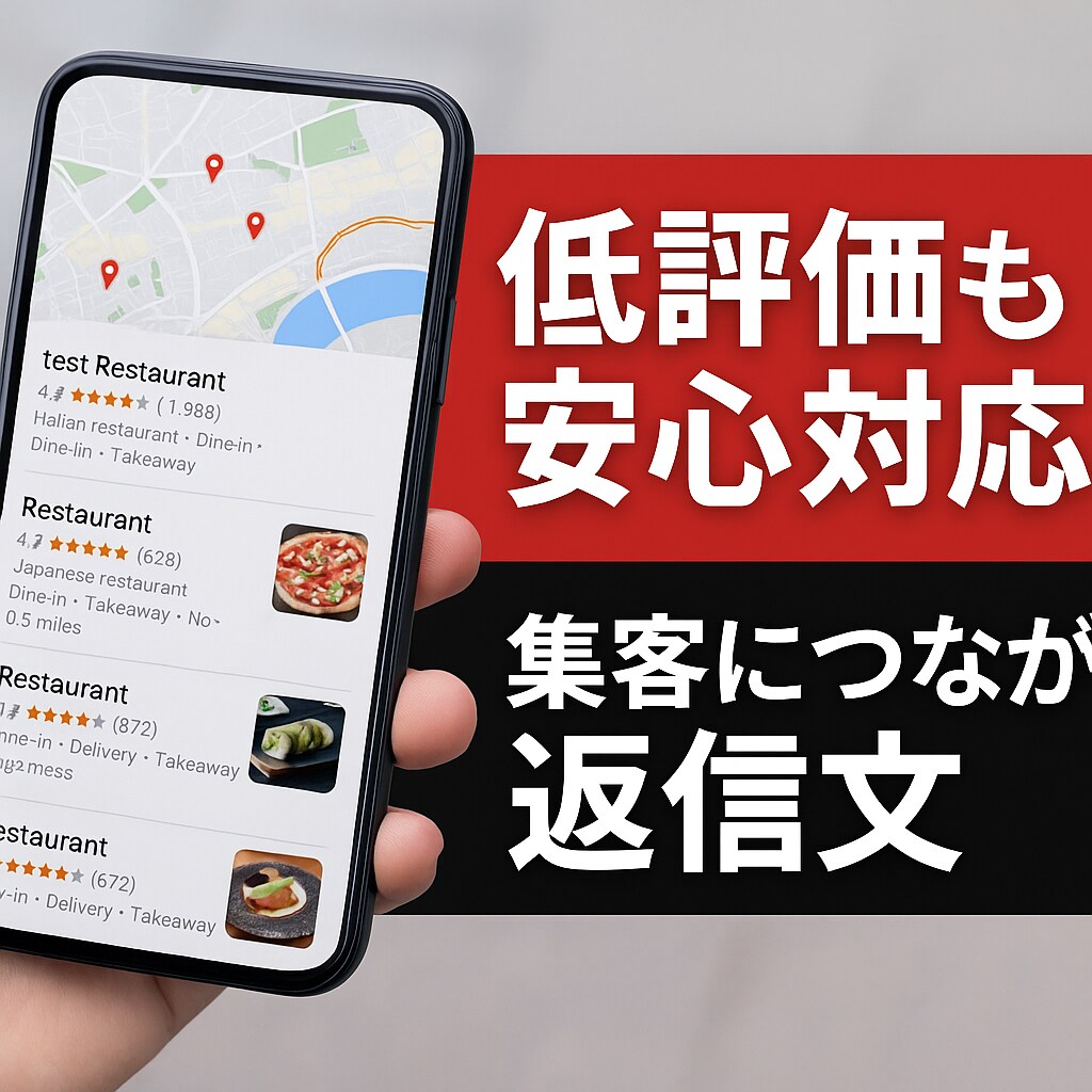 飲食店向けレビュー対策・口コミ返信文テンプレます 飲食店のGoogleマップや食べログに対応！！ イメージ1