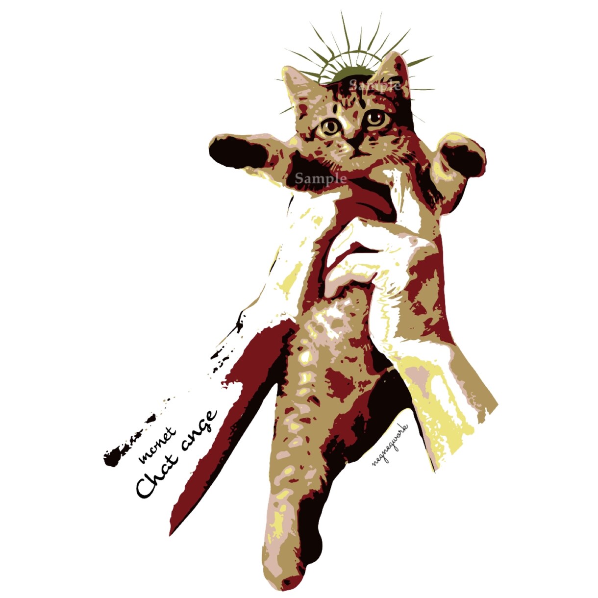 お洒落なペット・動物のイラストお描きします アイコン・肖像画・グッズ制作などに／商用オプション対応 イメージ5