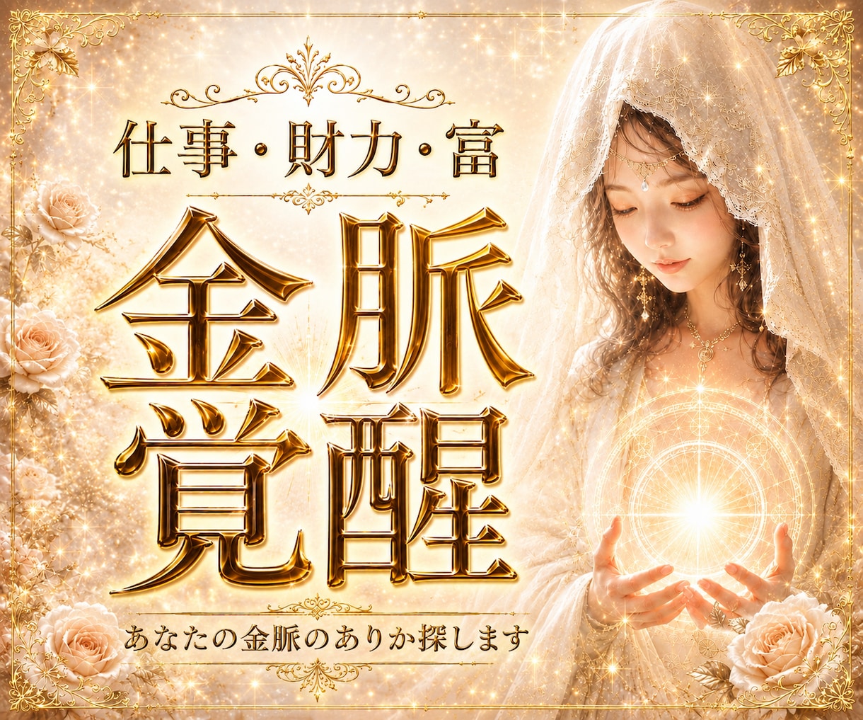 金脈覚醒◆仕事・財力・富あなたの金脈を探します お金の流れの滞りをクリアにし、財の器を良好に広げます イメージ1