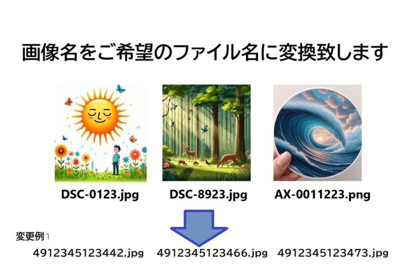 画像名　名称変更　販売先ルールに準じ対応変更します jpg ping gif 販売先命名ルール対応 イメージ1