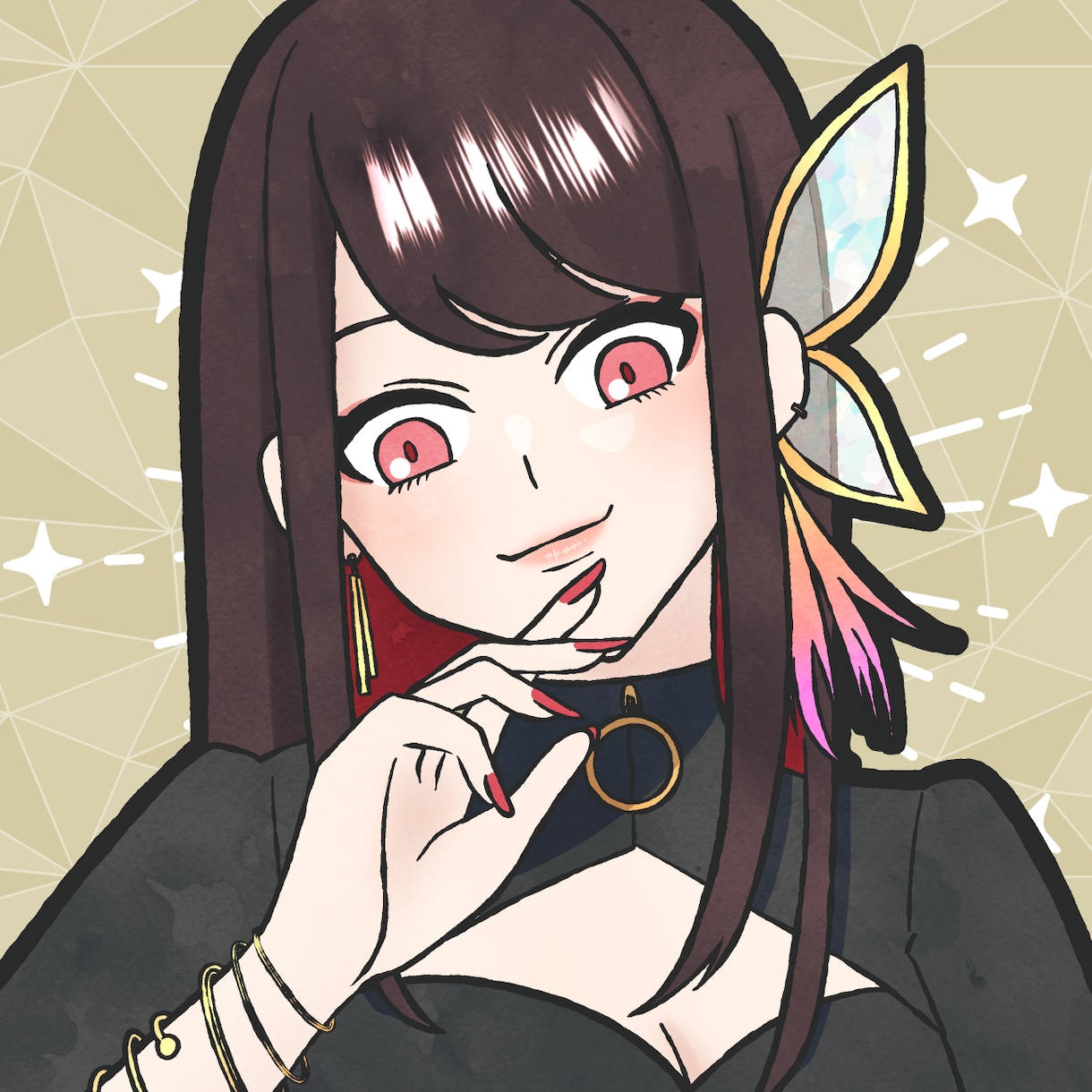 立ち絵+アイコン画像作成します SNS、Vtuber、TRPG…いろんな用途にどうぞ*:+° イメージ1
