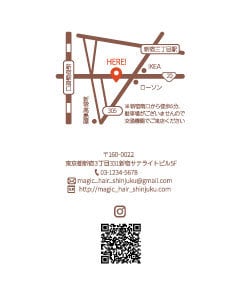 シンプルでわかりやすい地図を作成いたします 名刺やチラシなど使い道色々！商用OK！ イメージ2