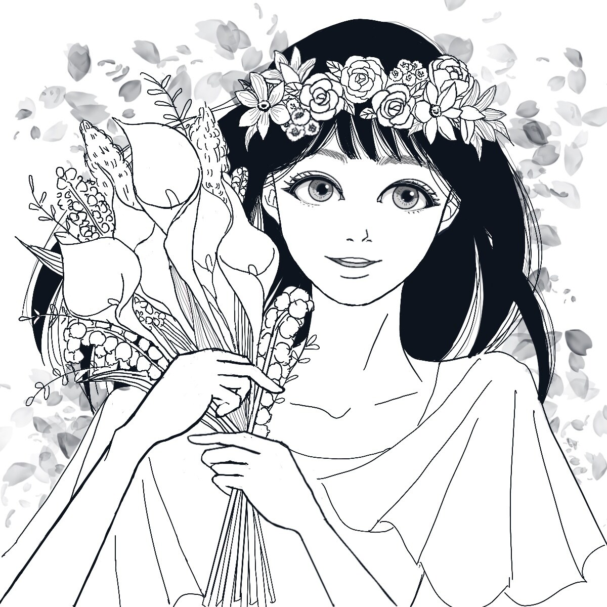 SNSなどのアイコン作成を致します モノクロで人目を引くでオシャレなオリジナルアイコン イメージ1