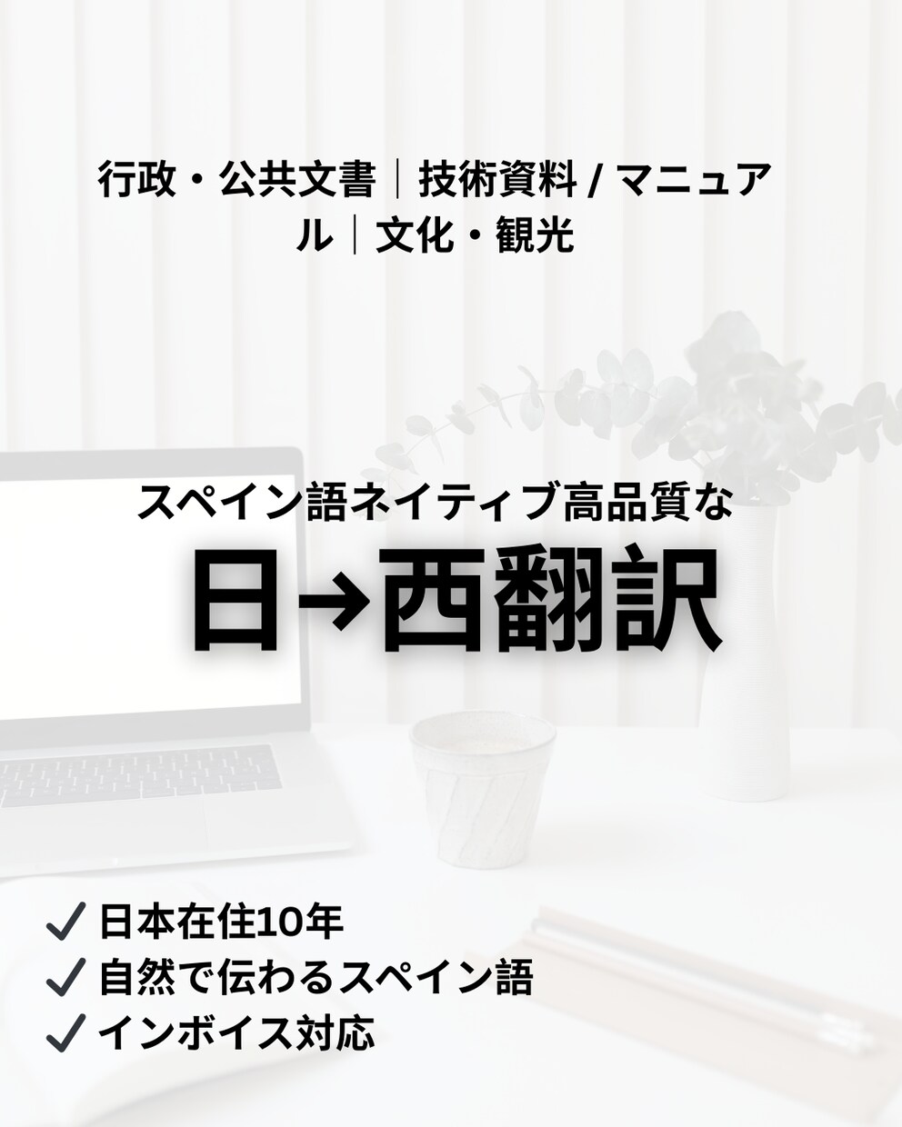 スペイン語ネイティブが高品質な日→西翻訳します 官公庁・技術資料の実績あり｜自然で伝わるスペイン語へ イメージ1