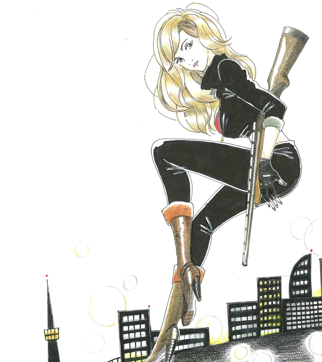 ココナラ最低価格〜♪色鉛筆で手描きイラスト描きます 色鉛筆で手描きのイラスト承ります♪♪人物・美人イラストなど イメージ3