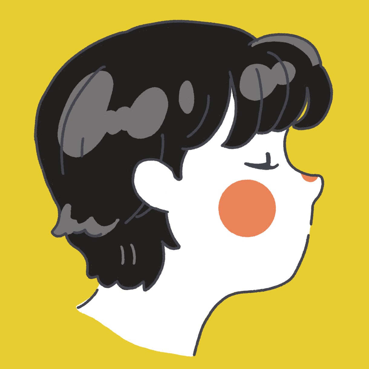 アイコンにぴったり！ポップな横顔イラスト描きます 自分の好きなファッションスタイルをアイコンにしよう！ イメージ8