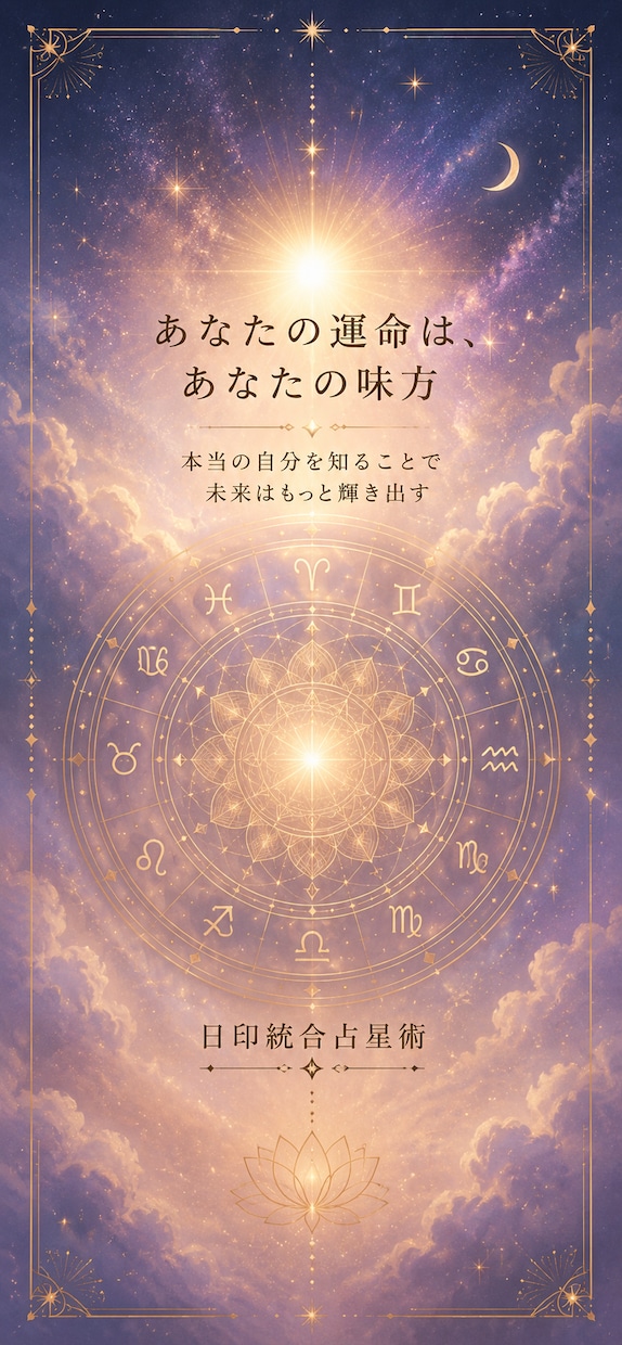 仕事・恋愛・人生の悩みを本格鑑定します 西洋・インド占星術と四柱推命を統合　本格鑑定致します。 イメージ2