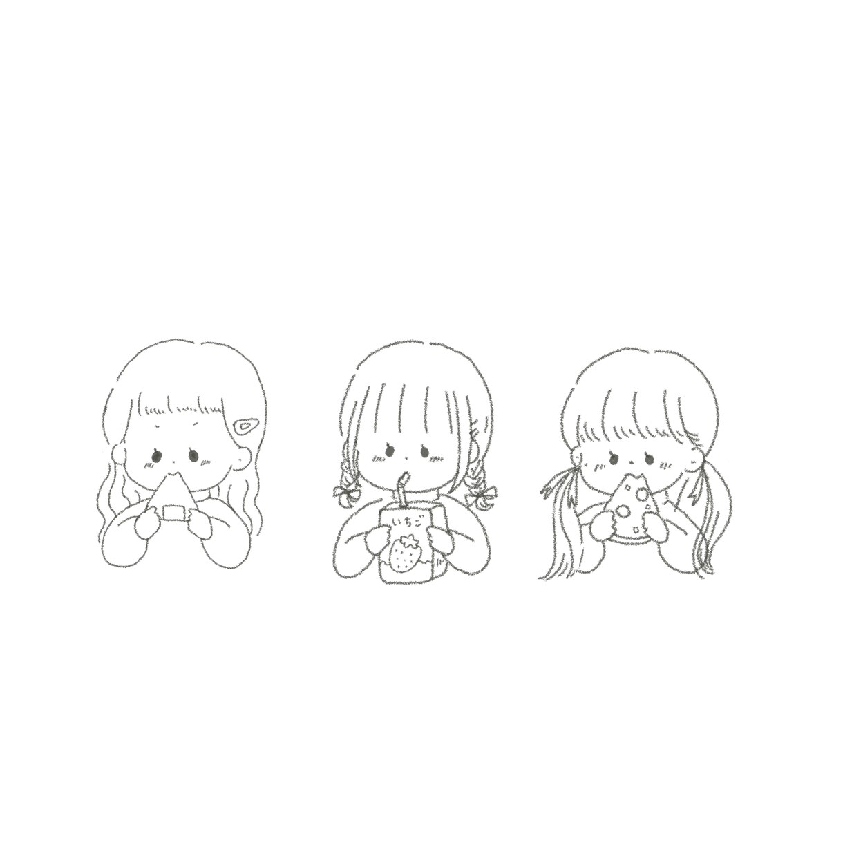 ほんわか可愛い女の子アイコン描きます パステル、色鉛筆のようなふんわりした仕上がりです イメージ4