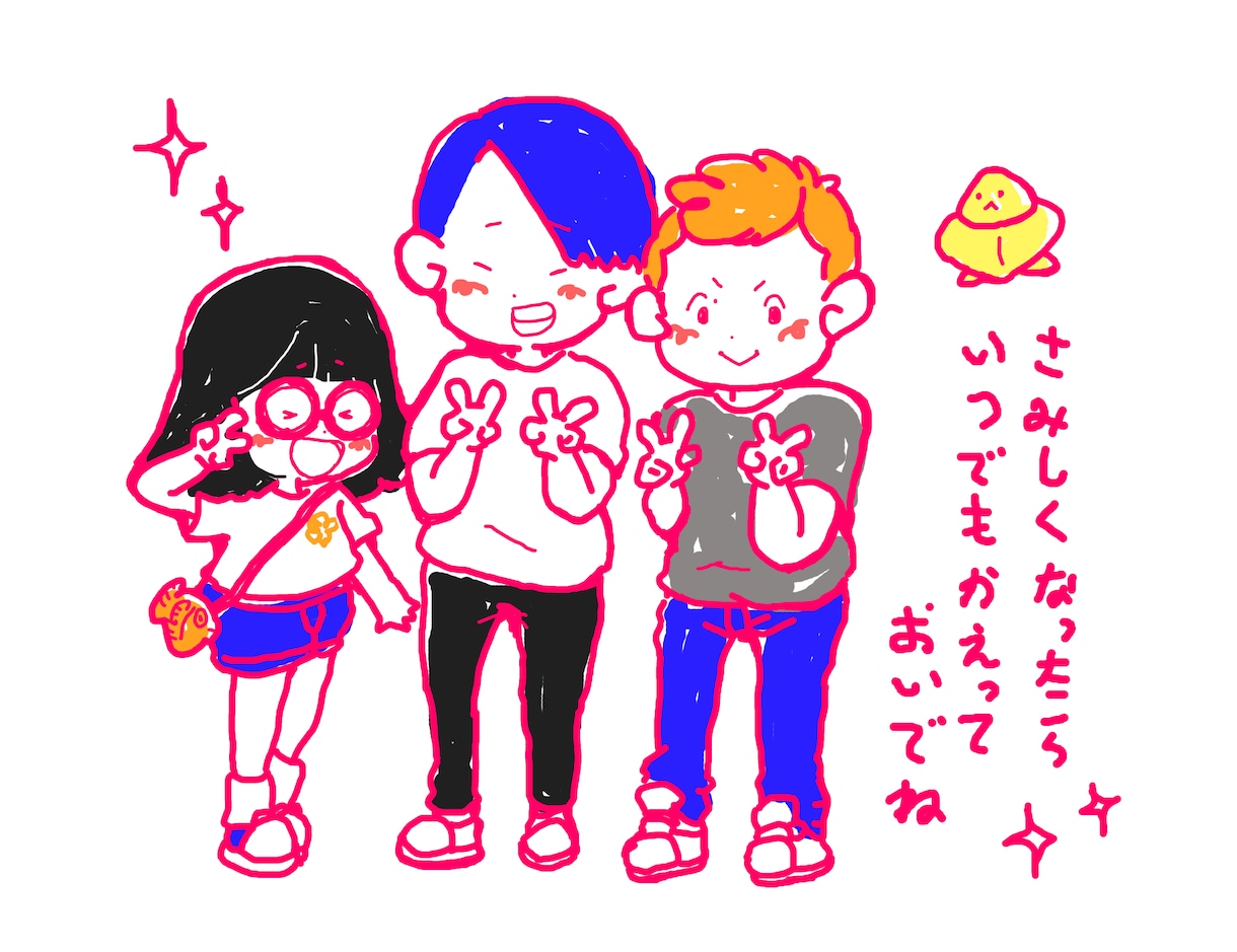 かわいい似顔絵を作ります 日本在住台湾人イラストレーター イメージ2