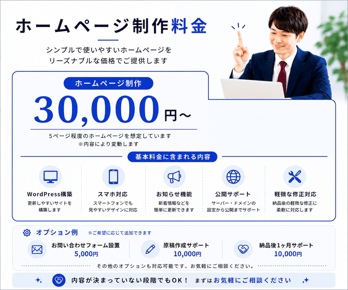 丁寧なヒアリングでHPを制作します ご要望を整理しながら制作を進めます イメージ8