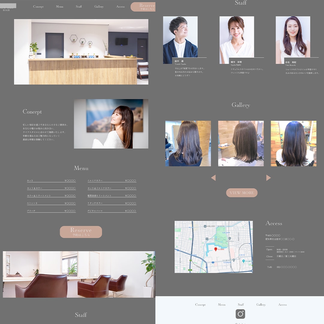 WEBサイトのデザインを作成します シンプルでオシャレなWEBサイトデザイン作成します！ イメージ2