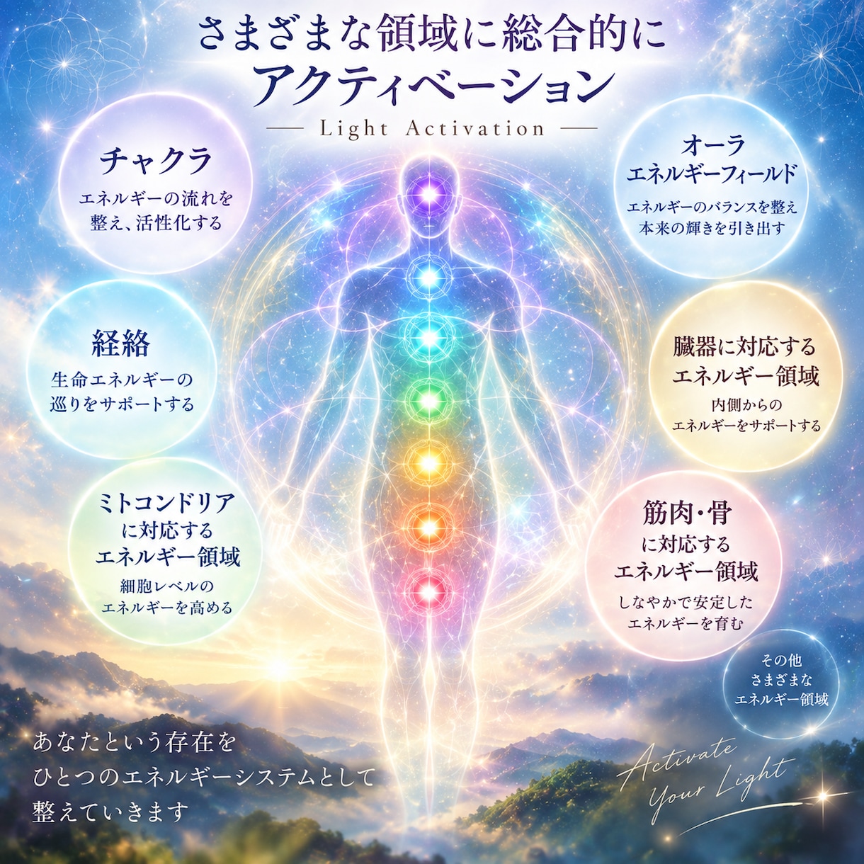 あなたのエネルギーを活性化します 今の状態を読み取り必要な箇所へ働きかけます イメージ3