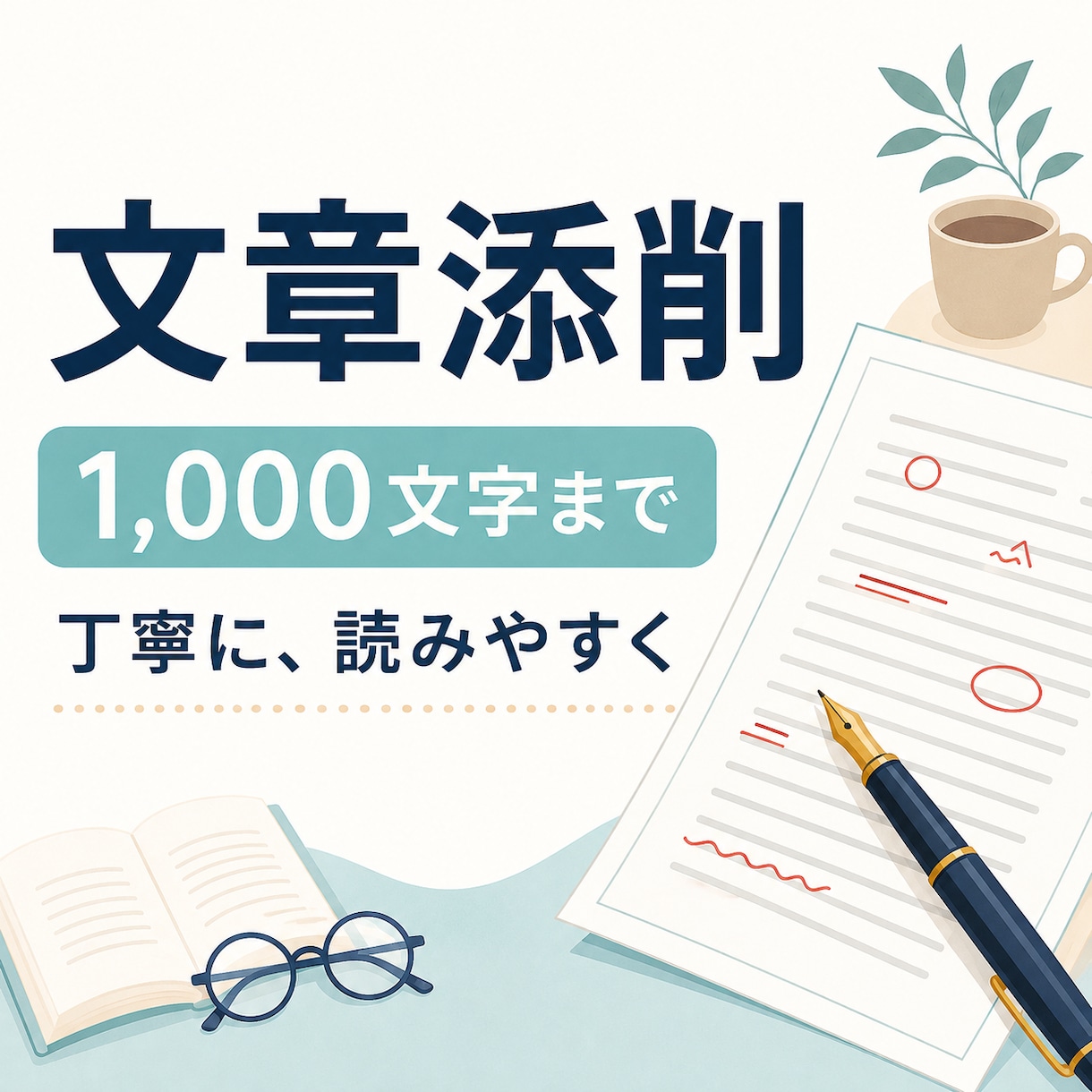 1,000文字までの文章を丁寧に添削します 自己紹介・SNS・メールを自然な文章に整えます イメージ1