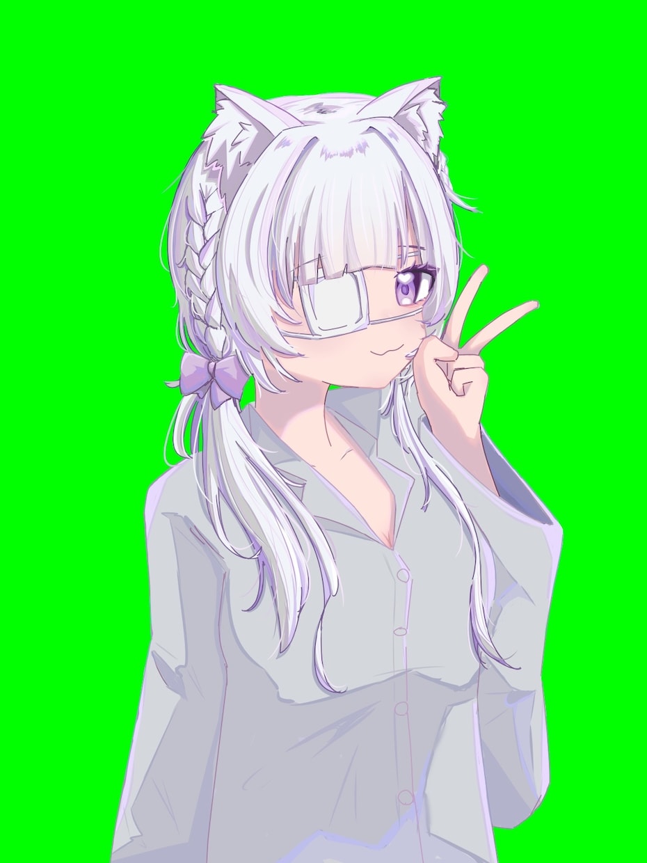 サムネ等で使える立ち絵を描きます 配信者さん等が使える立ち絵を透過素材として提供します イメージ1