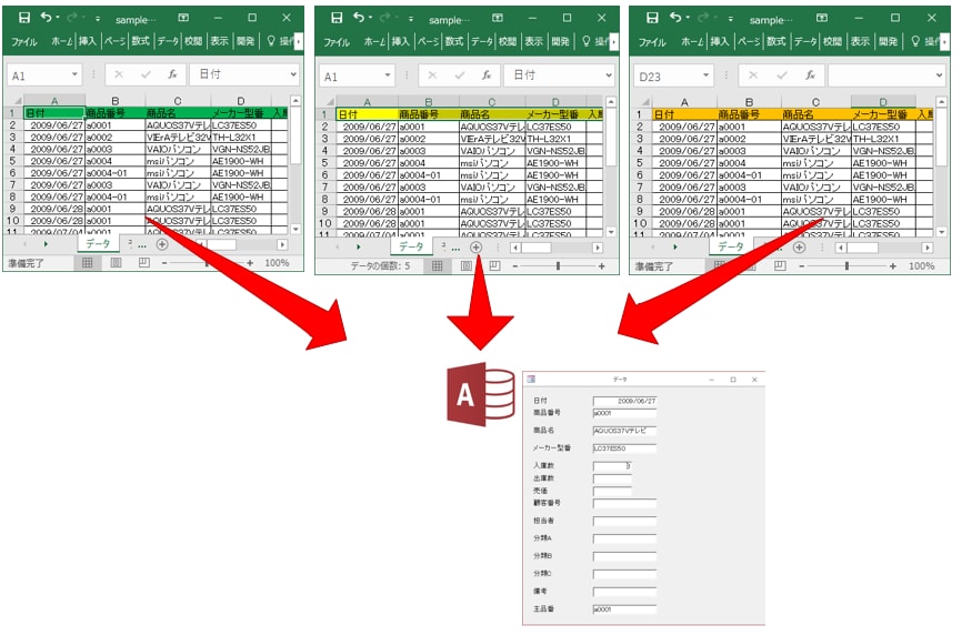 EXCELマクロ、ACCESSでシステム開発します EXCELで管理している帳票等をACCESSに移行して快適に イメージ1