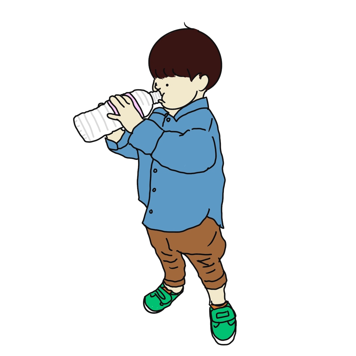 写真をいただき、作例のようなイラストを描きます ご家族やおもいがけないひとときの思い出をイラストに。 イメージ8