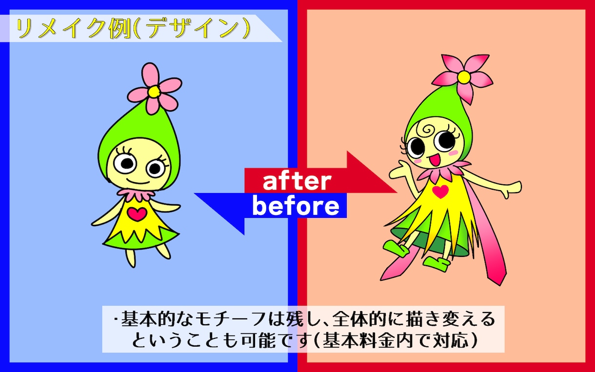 企業キャラクター画像を使いやすくリメイクします 作成した企業キャラクターをもっと活用したい方へ イメージ3