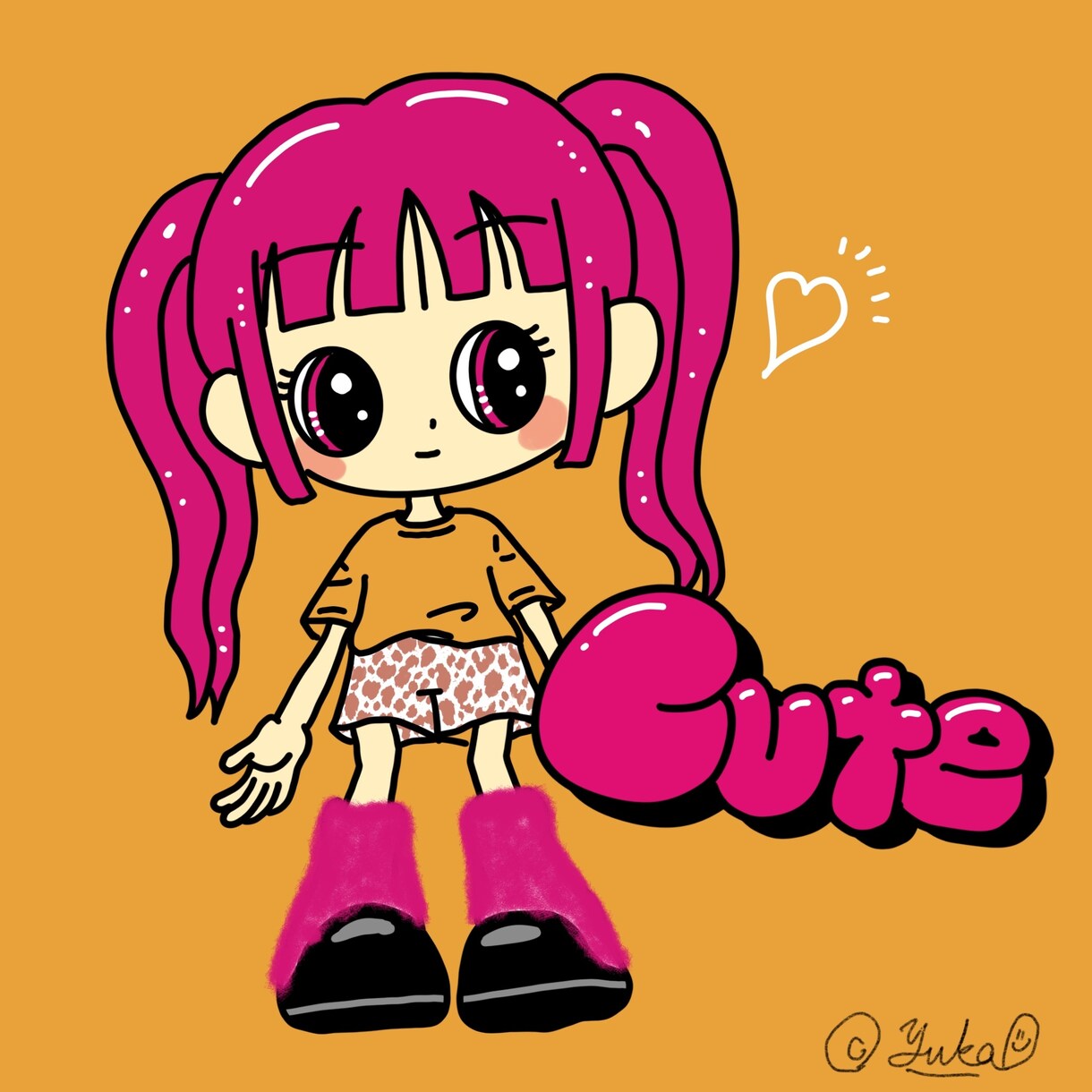 人物イラストとロゴの1枚絵を描きます カートゥーン風人物イラストを描きます イメージ4