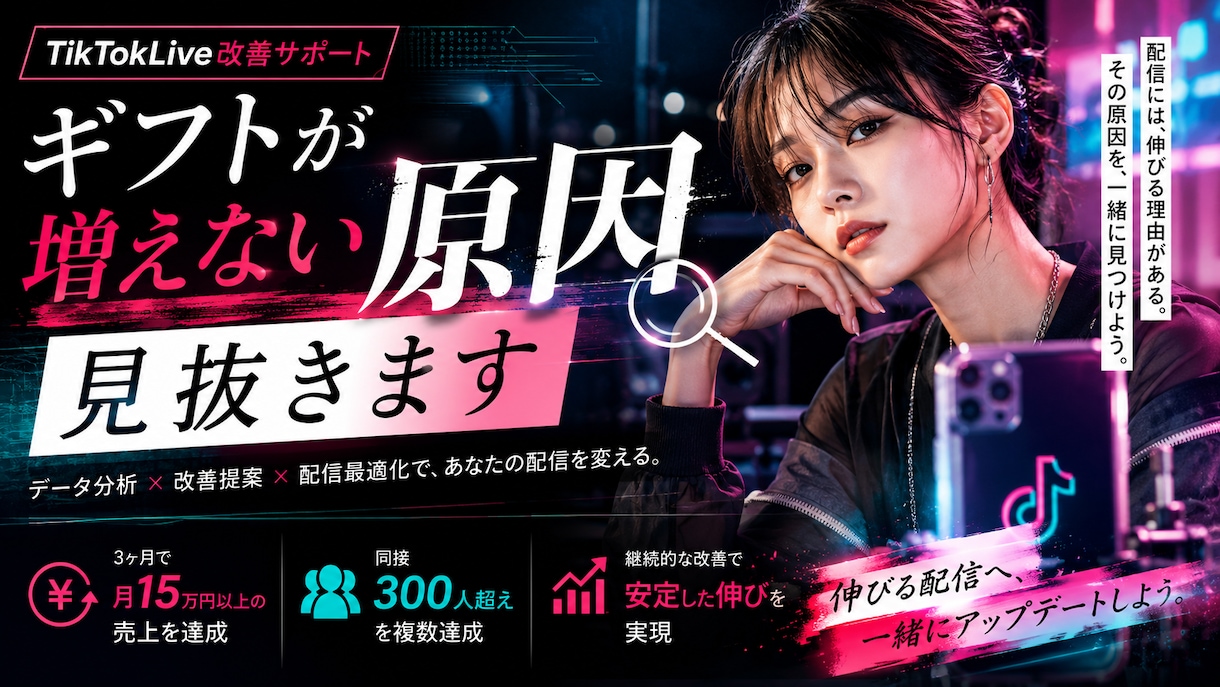 ライブ配信の継続改善を伴走します 毎週の配信改善をチャットで伴走 イメージ1