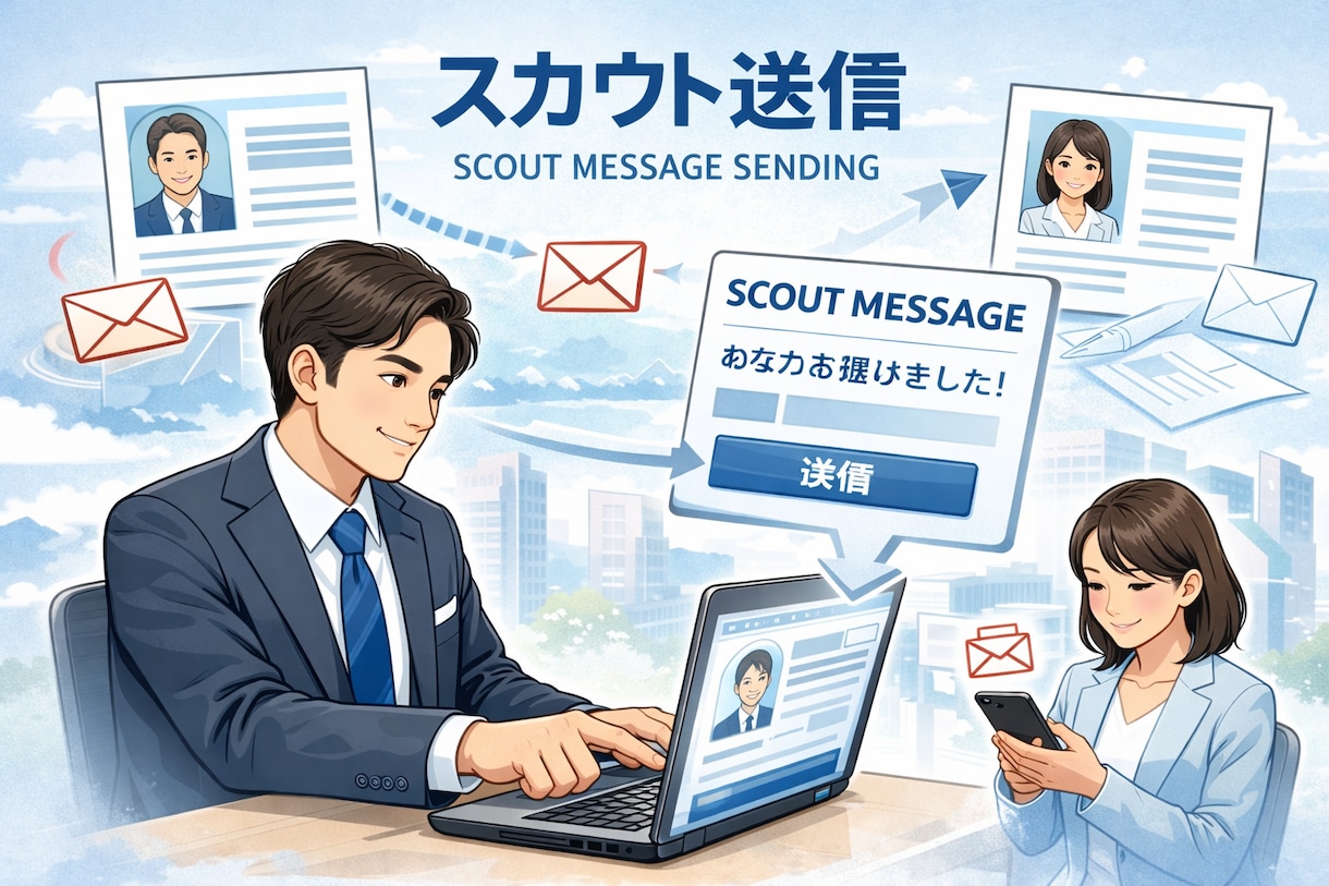 求人票代行作成・スカウト送信代行できます スカウト型サービス会社の営業マネージャー経験有り イメージ2