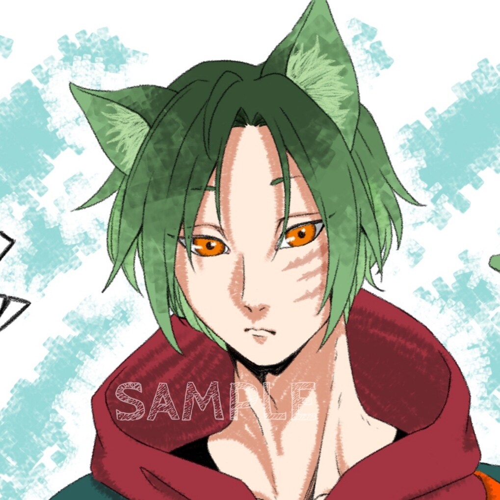 SNS用アイコン・ヘッダーイラストを作成します キャラクターの雰囲気によって塗り方を変えます！ イメージ3