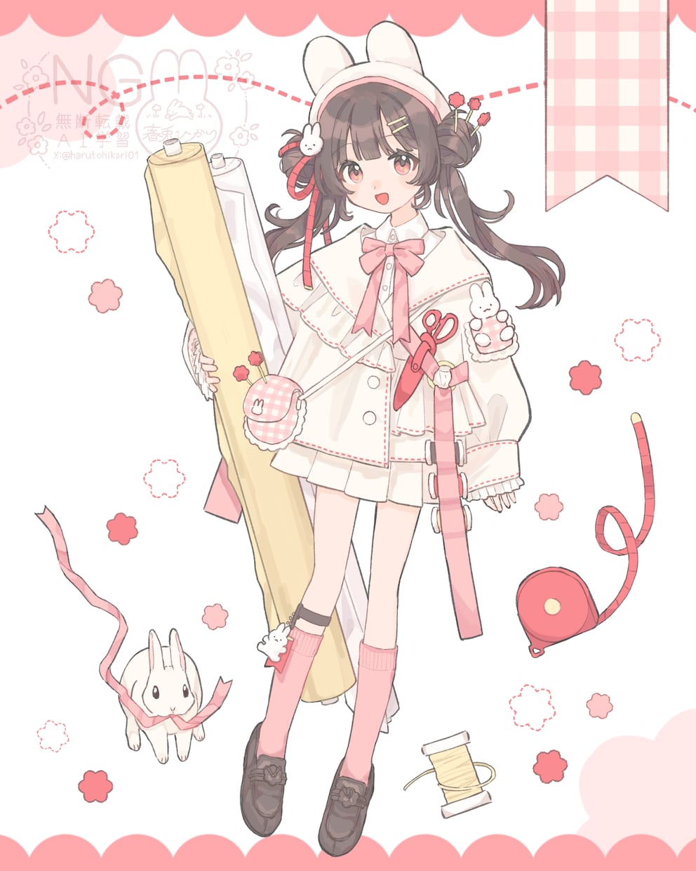 可愛さいっぱいのアイコンや立ち絵、1枚絵を描きます 女の子が得意です！ミニキャラもできます！商用利用◎ イメージ2