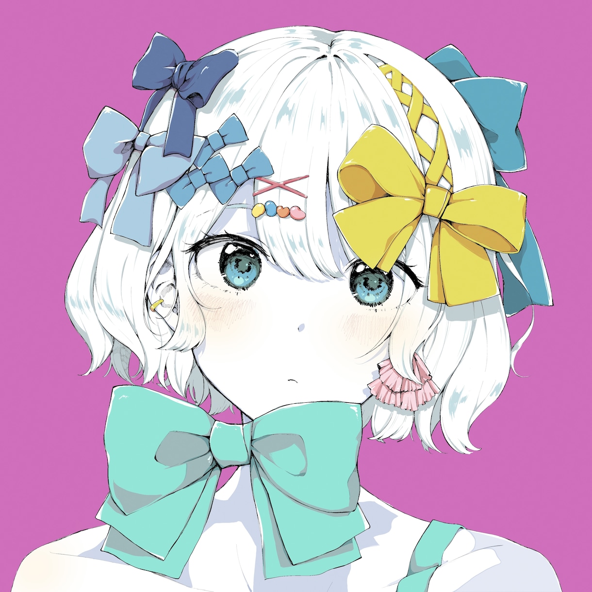 オリジナリティのある可愛い人物アイコン描きます 女の子 男の子両方の作成が可能です。 イメージ2