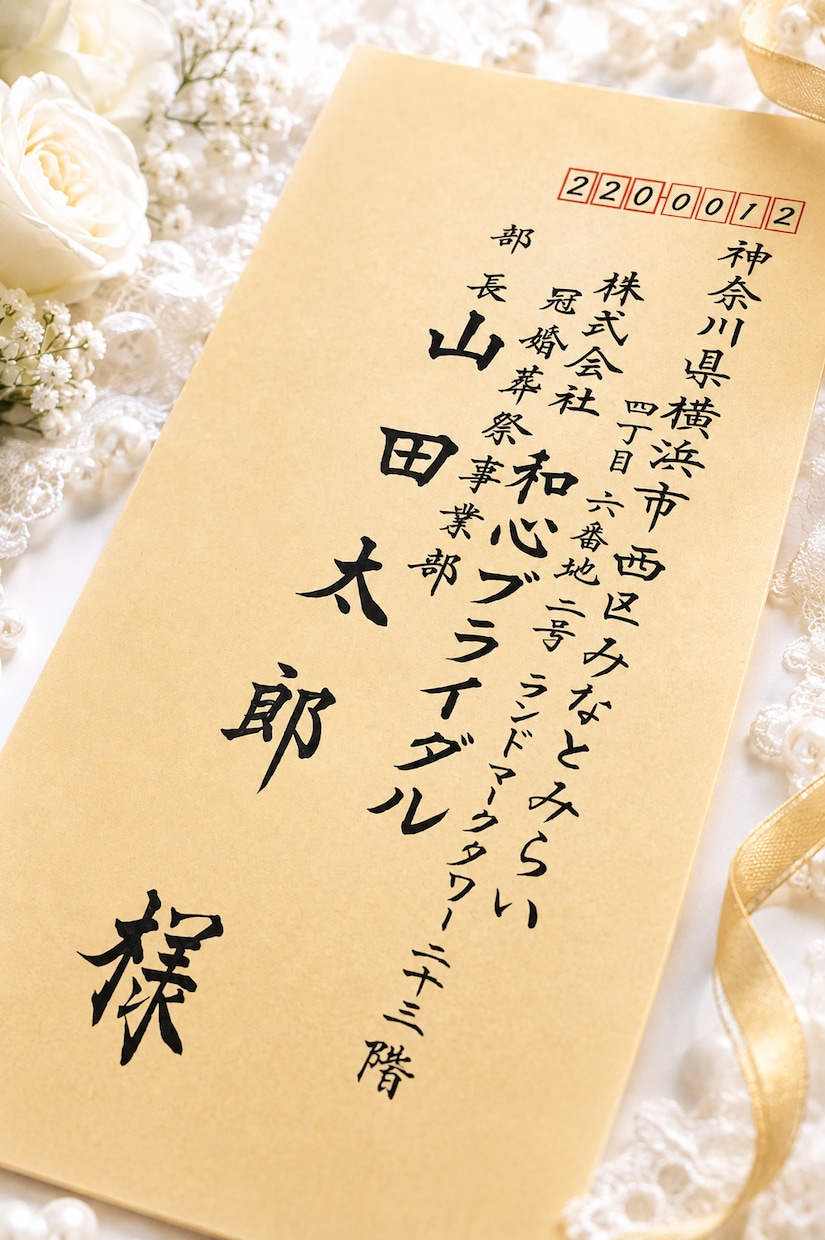 封筒の宛名書き｜筆耕士が毛筆の美文字で代筆します 案内状・挨拶状20枚¥6,500｜発送前に写真確認 イメージ2