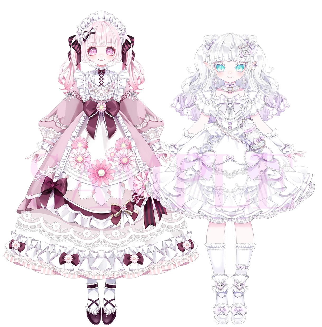 優美な人物イラスト制作いたします 立ち絵/パーツ分け/キャラクターデザイン等に! イメージ4