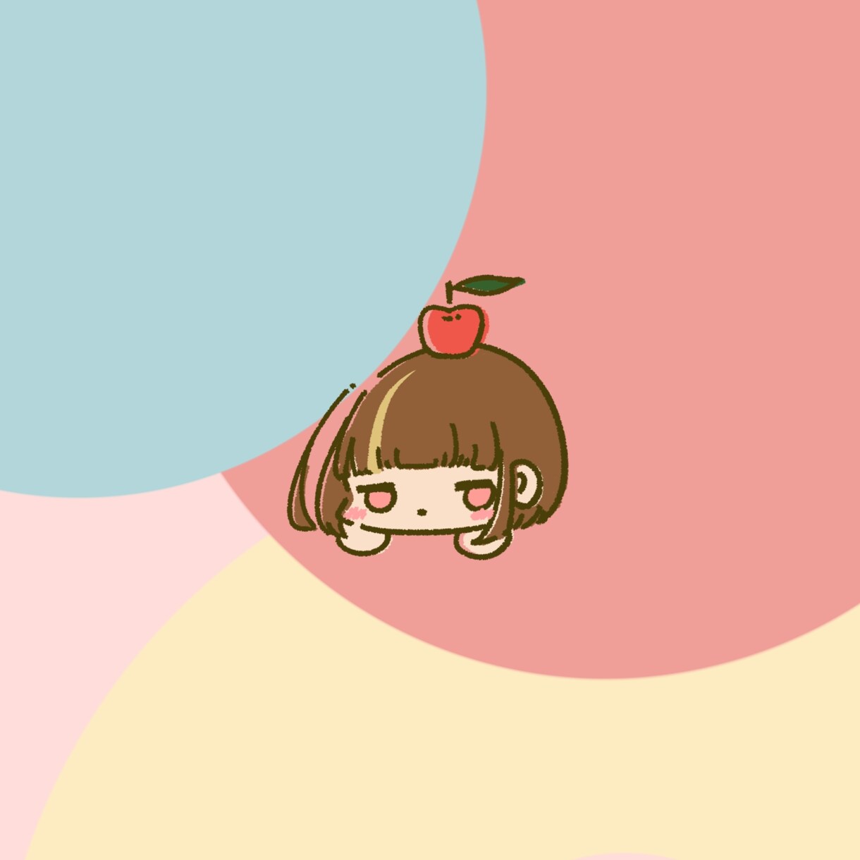 ゆるかわ風のキャラアイコン描きます やわらかい色味の手描き風アイコン イメージ7