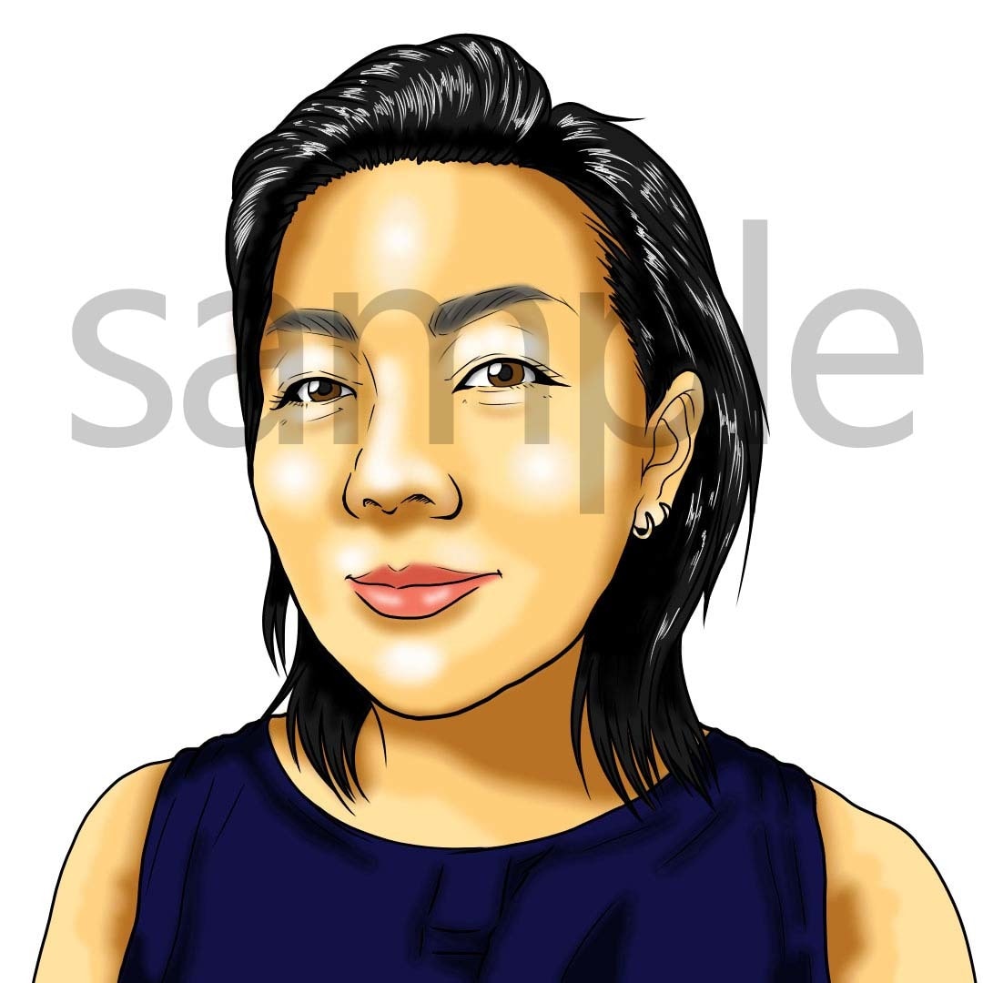 SNSのプロフアイコンや名刺用の似顔絵描きます プロ絵師の似顔絵であなたの印象をより良くしてみませんか？ イメージ4