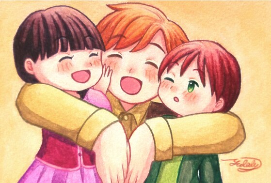 水彩色鉛筆ではがきサイズイラストを描きます 絵本のような、温かくて優しい絵柄が得意です！ イメージ9