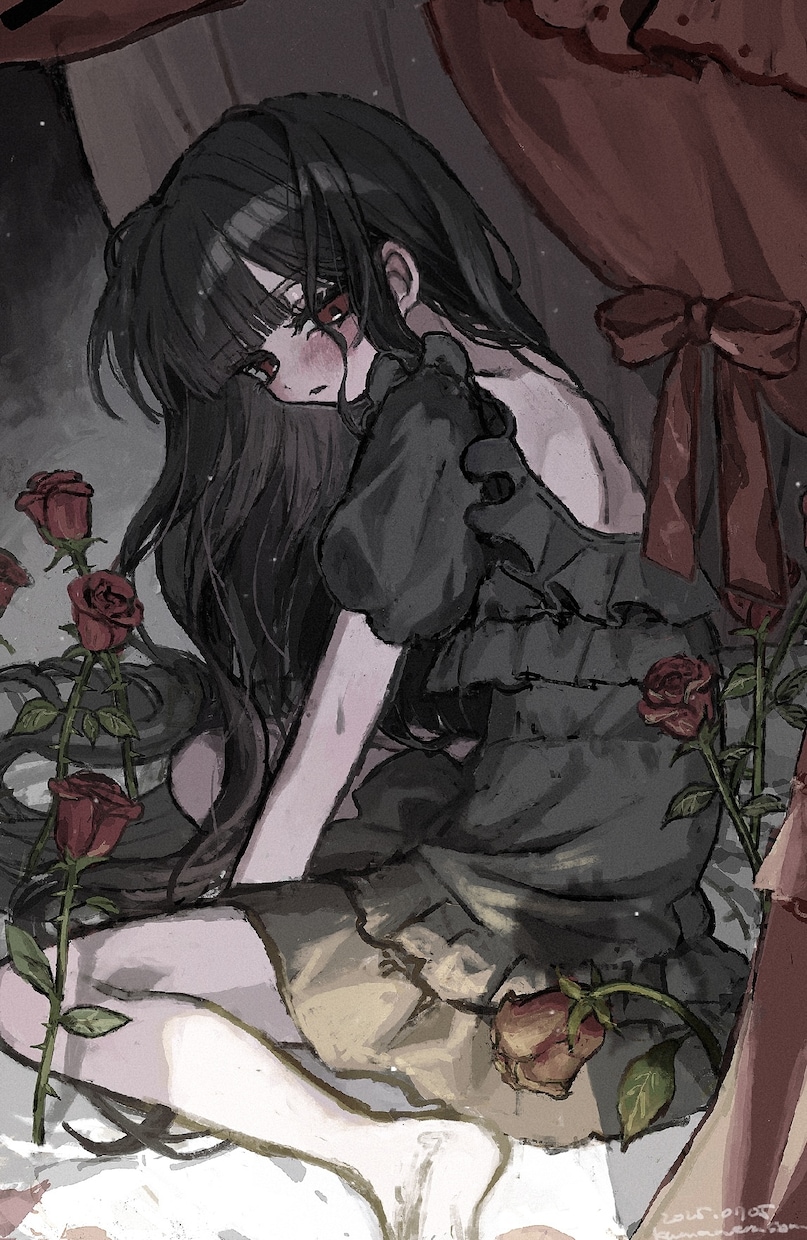 厚塗り✦世界観のある可愛いイラスト制作いたします 歌ってみた、グッズ等の活動用イラストにも౨ৎ イメージ3