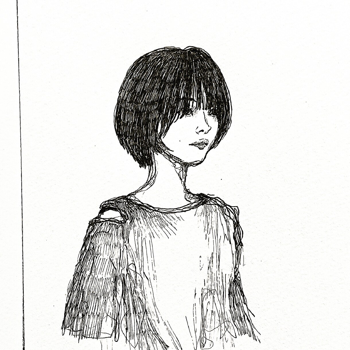 アイコンにしやすい線画似顔絵を作成します SNSのアイコンに！モノクロで個性を出せる似顔絵を作成！ イメージ1