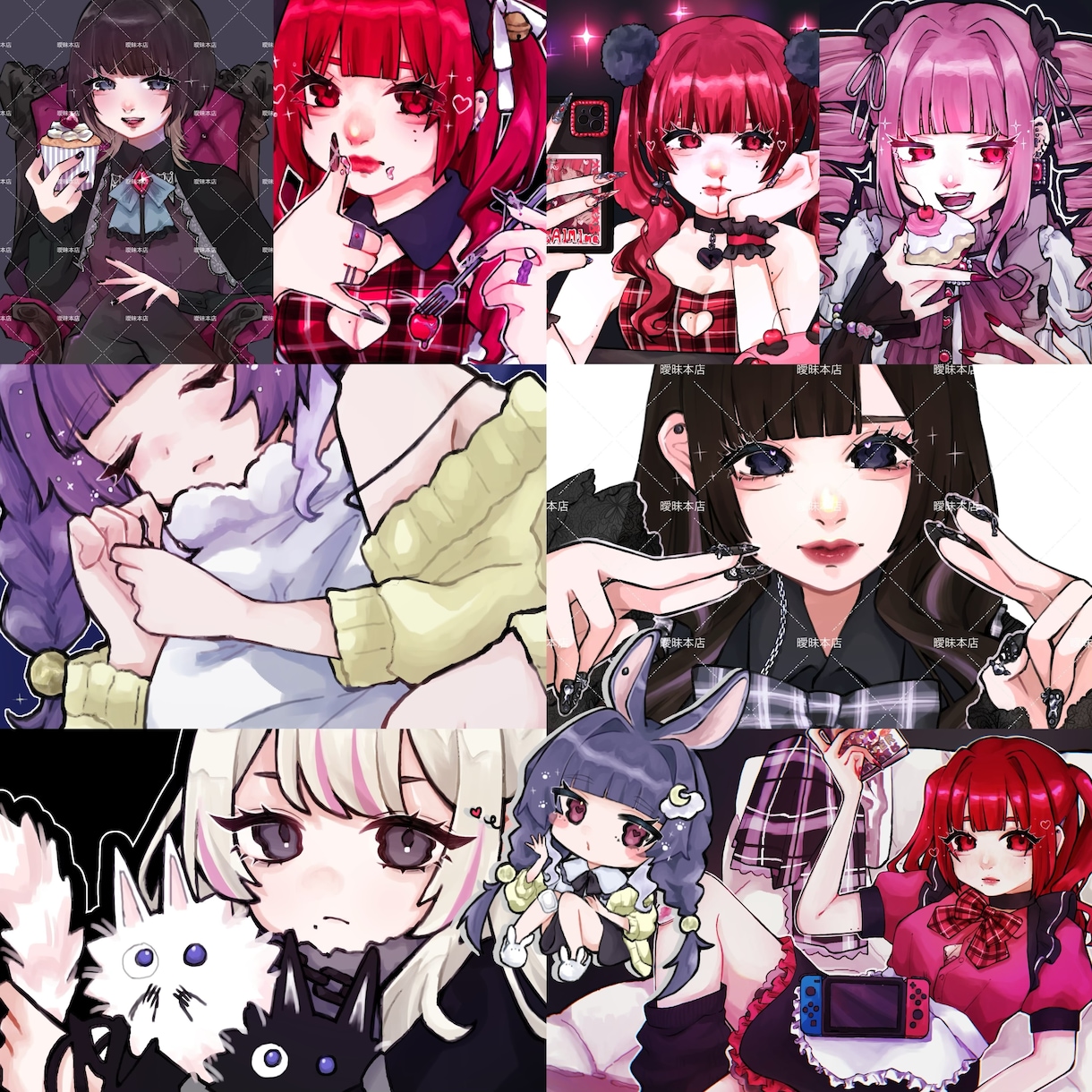 可愛い絵を描きます めっちゃ可愛い絵 描きます お目目がかわいい‼️今っぽい‼️ イメージ1