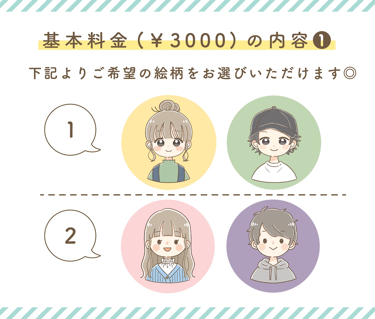 ゆるかわアイコンを描きます ポップで明るい印象のアイコンです☺ イメージ2