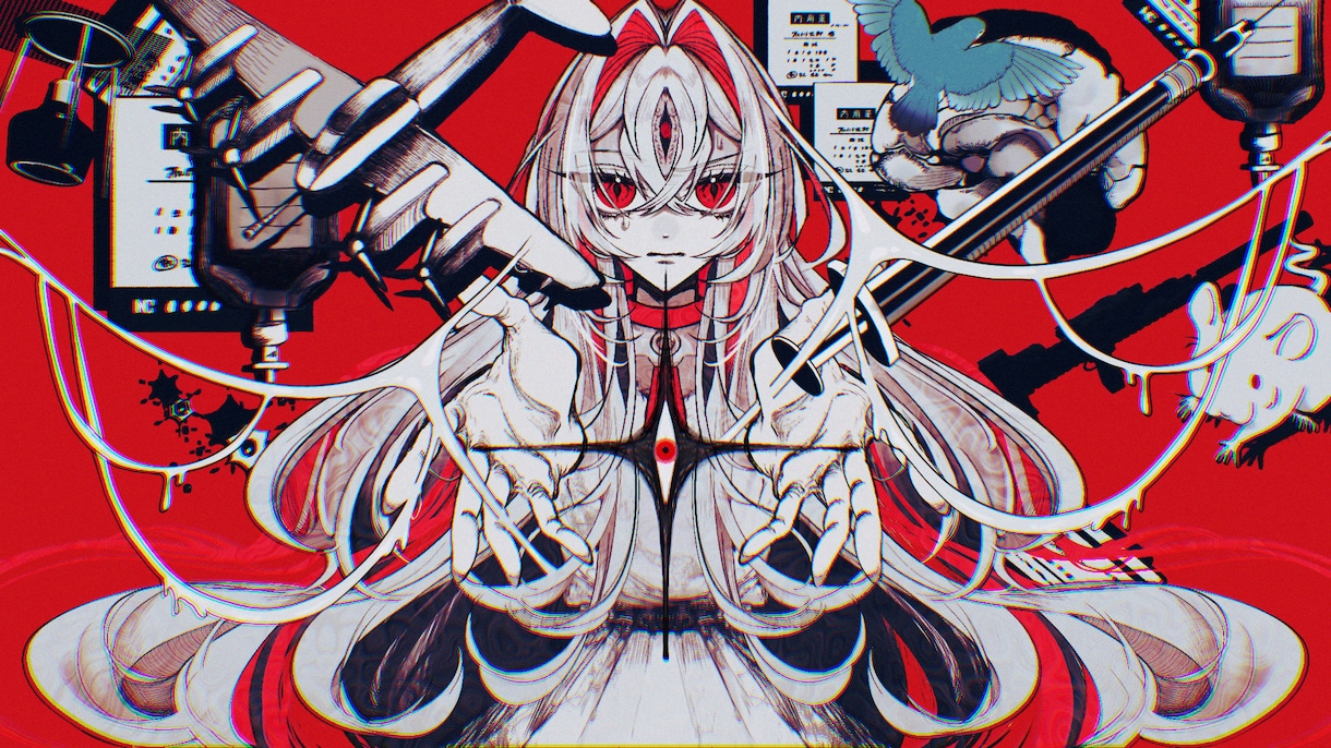 パキッとした絵柄で映像／イラスト制作します 「世界観」を重視するボカロP様／歌い手様／活動者様方へ イメージ10