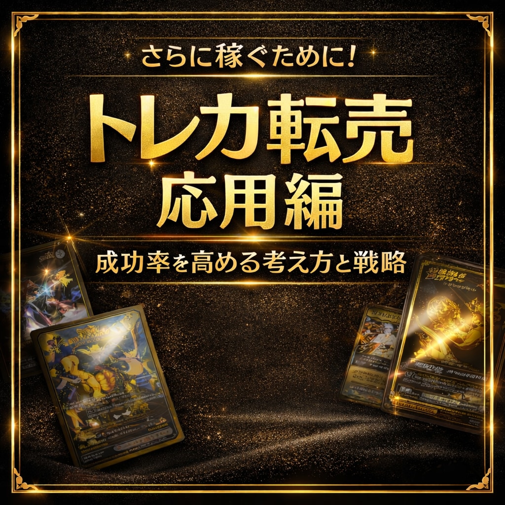 トレカ転売 実践応用マニュアル教えます 結果を左右する判断力を磨くワンランク上の戦略設計 イメージ1
