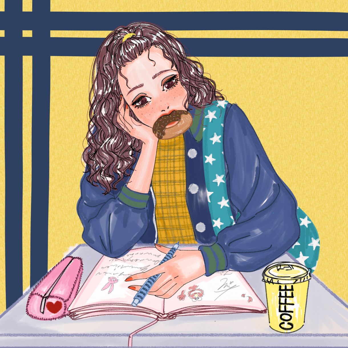 おしゃれな世界観のオリジナルイラスト作成します 商用可能！ポスターやSNSアイコン・挿絵・似顔絵にどうぞ。 イメージ7