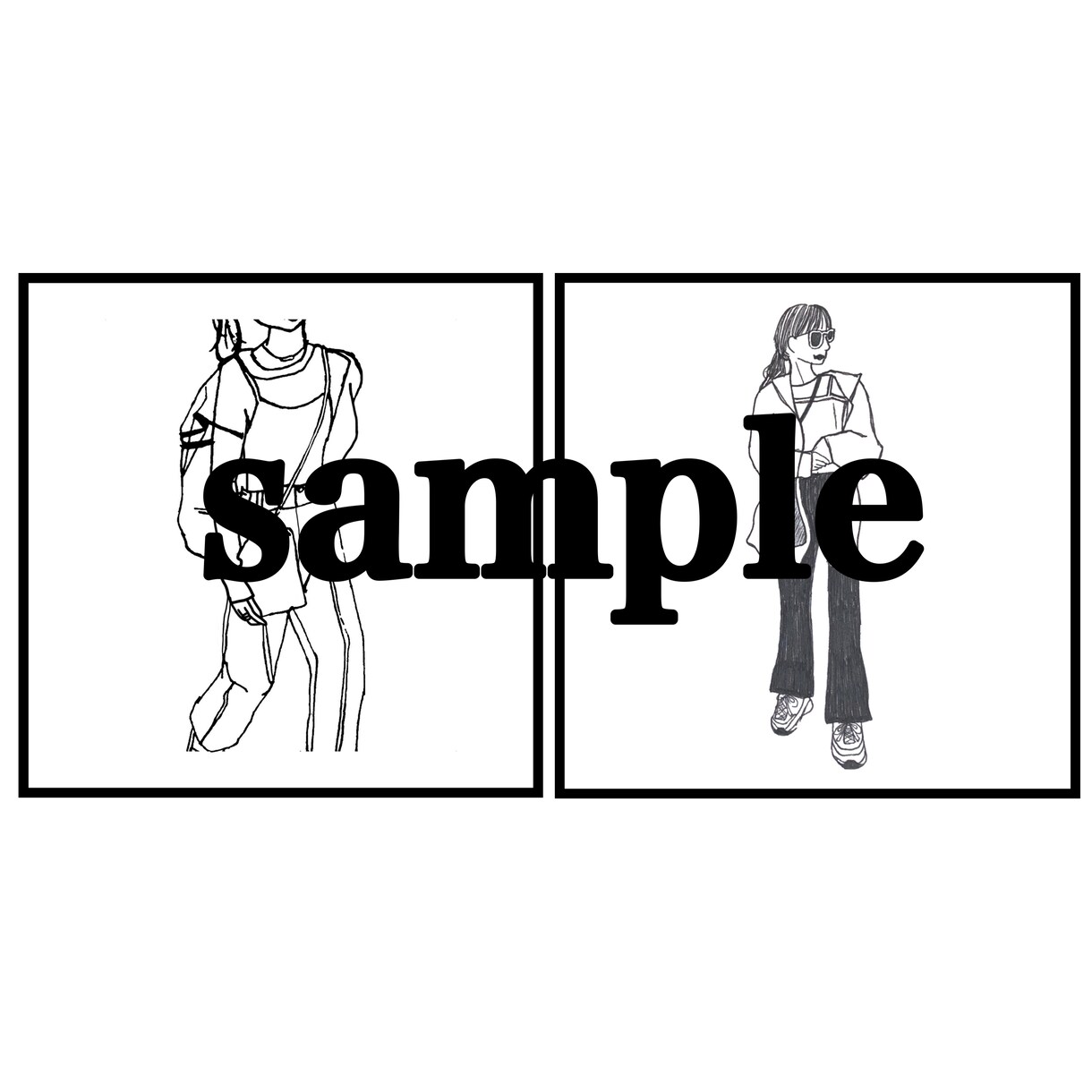 お洒落な似顔絵、イラスト、SNSアイコン書きます 雑誌のイラストを手掛けるデザイナーがイラストを制作します イメージ4