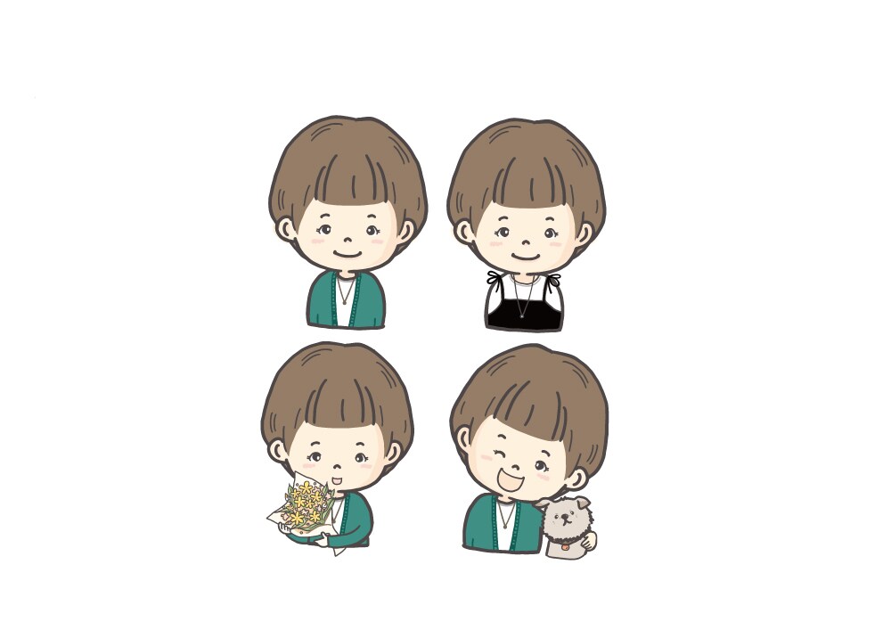 アイコンを作成します 2点セット♪季節に合わせたり、好きな物と一緒に♪ イメージ1