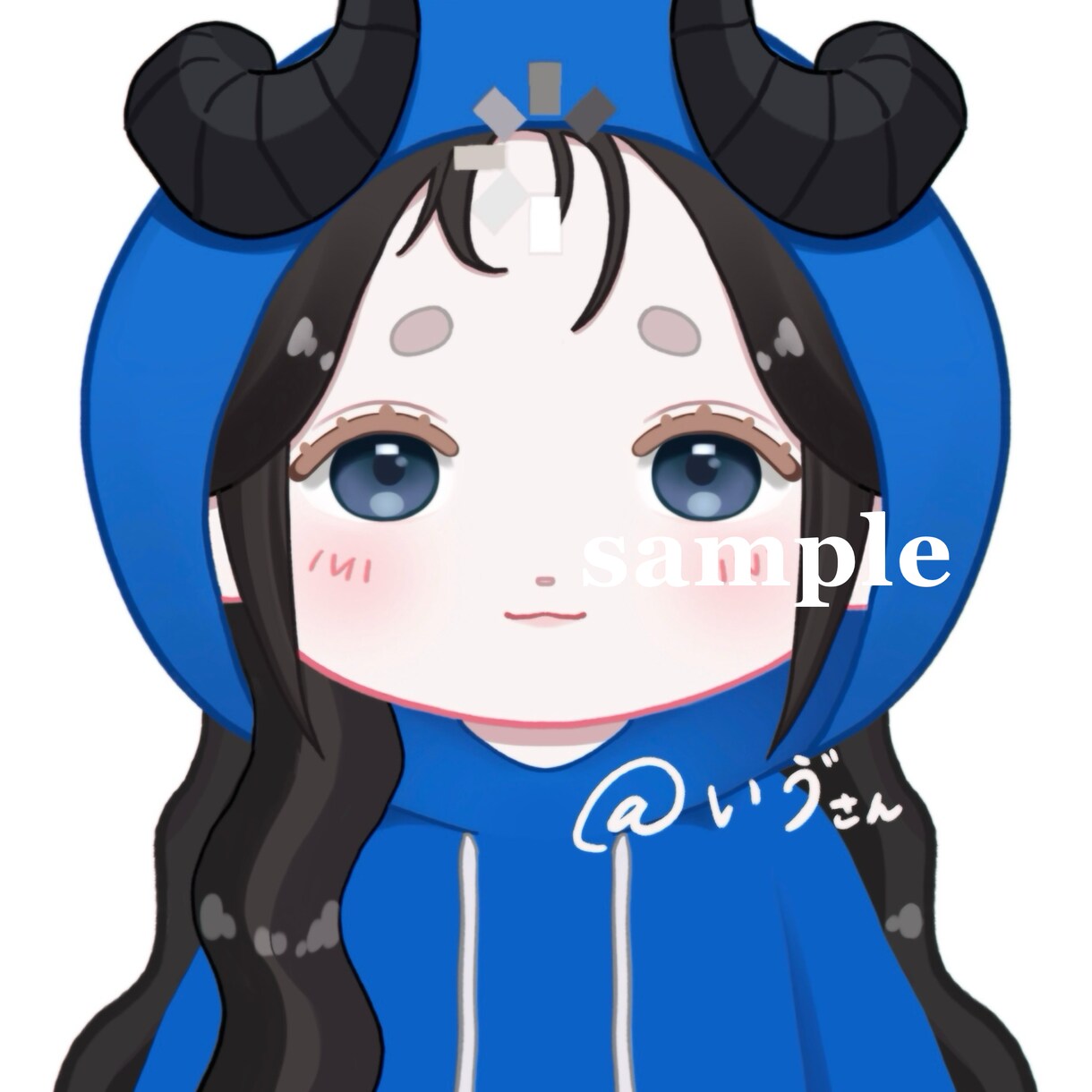 ほわかわで可愛い正面アイコン描きます ぷっくりした可愛いミニキャラアイコンはいかがですか！ イメージ2