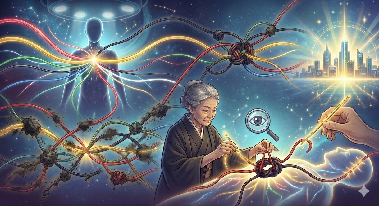 神糸術を使い良縁を縫い合わせます 絡まった因縁をほどき、必要な縁（人・金・運）を強制的に結ぶ イメージ2