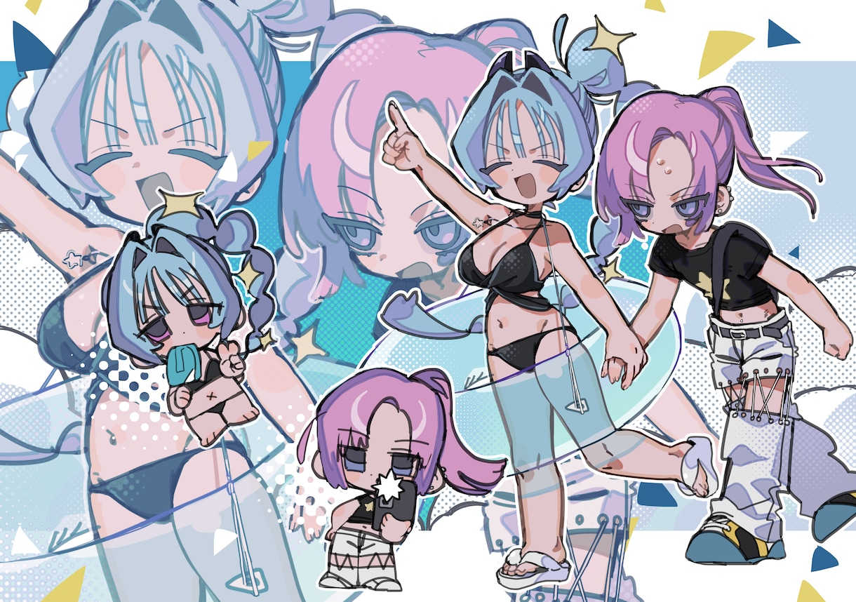 商業利用可◎ポップなキャライラスト描きます ＼立ち絵からキャラ・衣装デザインまで／ イメージ5