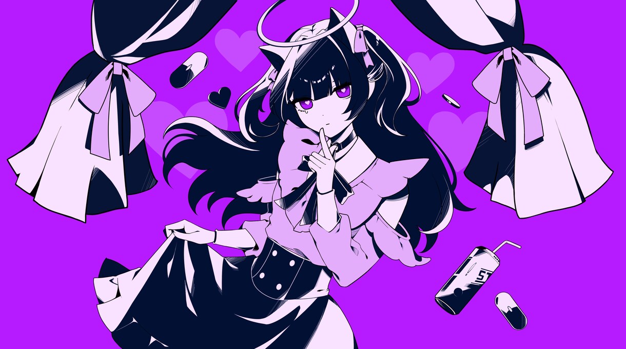 アイコン・立ち絵・歌ってみたなど幅広くお描きします ミステリアスな雰囲気のイラストを提供します イメージ5