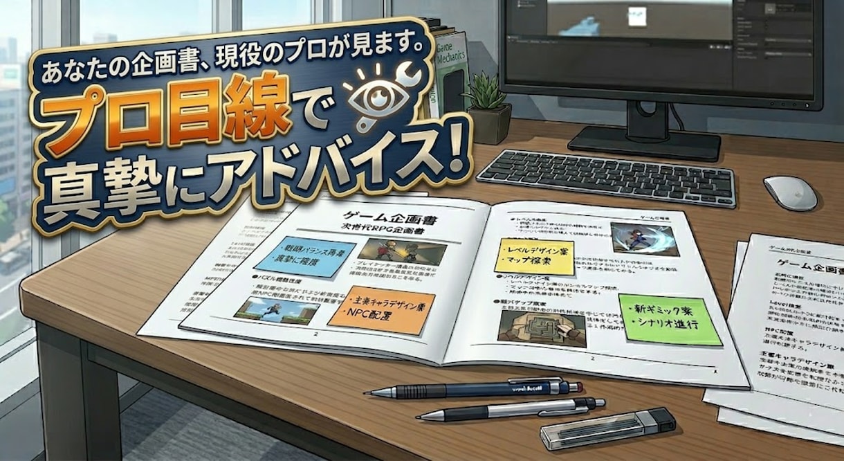 企画書の問題点を特定し、改善案出します 現役プランナーが面白さ成立まで踏み込んで添削 イメージ2